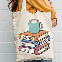 Drink Read Love Book Lover Tote Bag