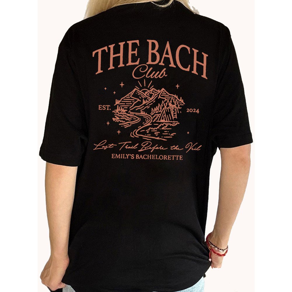 Custom Mountain The Bach Club Bachelorette Back Shirt
