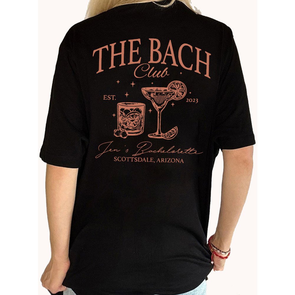 Custom The Bach Club Bachelorette Back Shirt