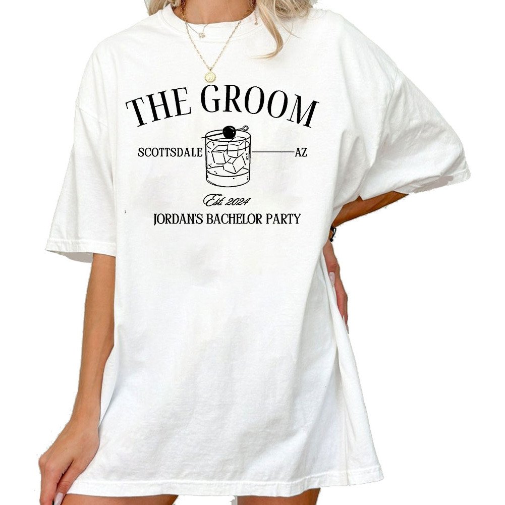 Custom Name The Groom Bach Party Shirt