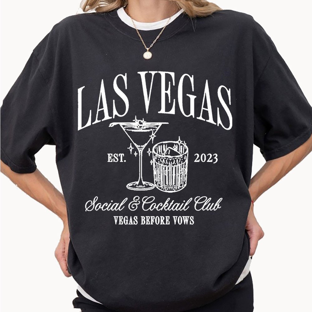 Personalized Las Vegas Social And Cocktail Club Bachelorette Shirt