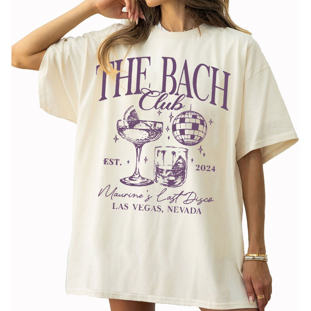 Custom Name The Bach Club Bachelorette Party Comfort Colors Shirt