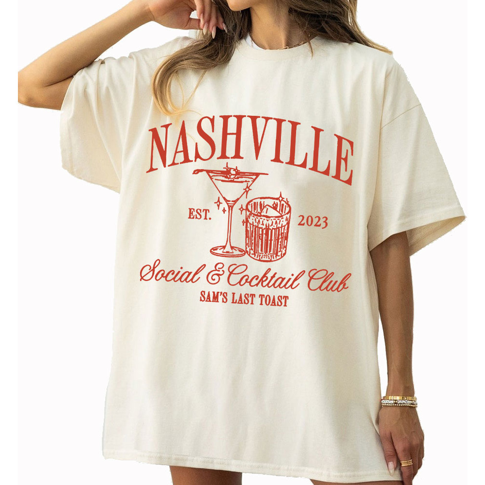 Custom Name Social And Cocktail Club Bachelorette Comfort Colors Shirt