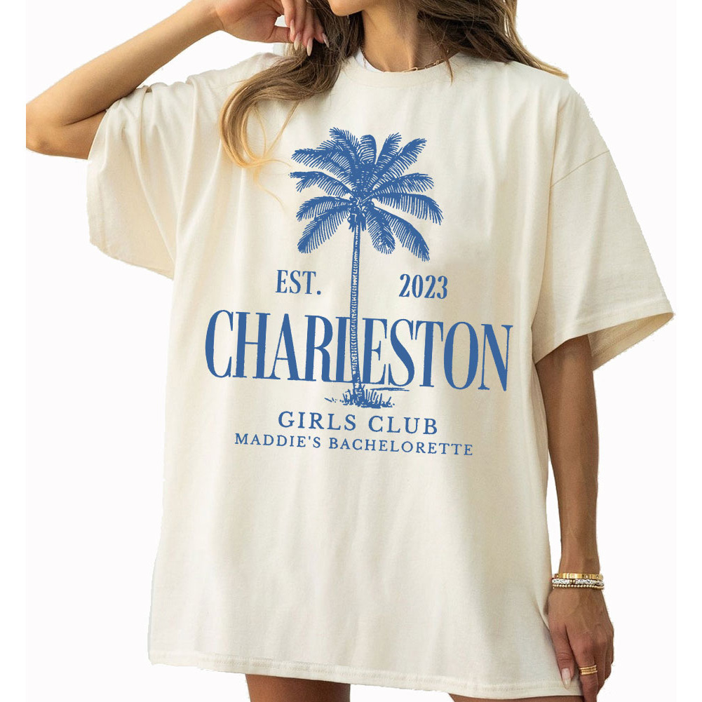 Custom Name Beach Girls Club Bachelorette Comfort Colors Shirt