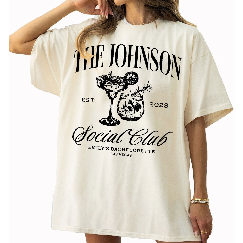 Custom Name Social Club 2024 Bachelorette Comfort Colors Shirt