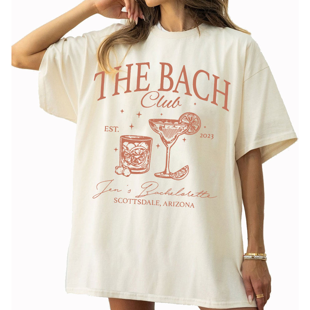 Custom The Bach Club Cocktail Bachelorette Comfort Colors Shirt