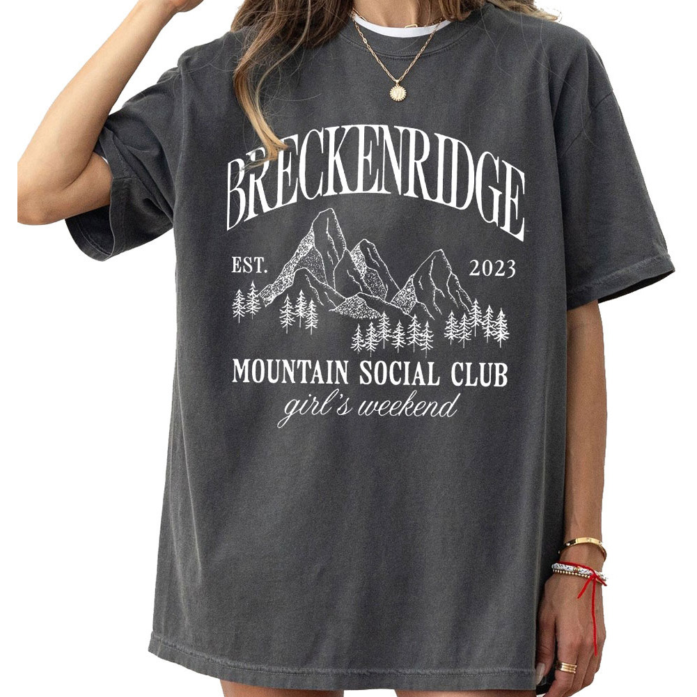 Custom Mountain Social Club Bachelorette Comfort Colors Shirt