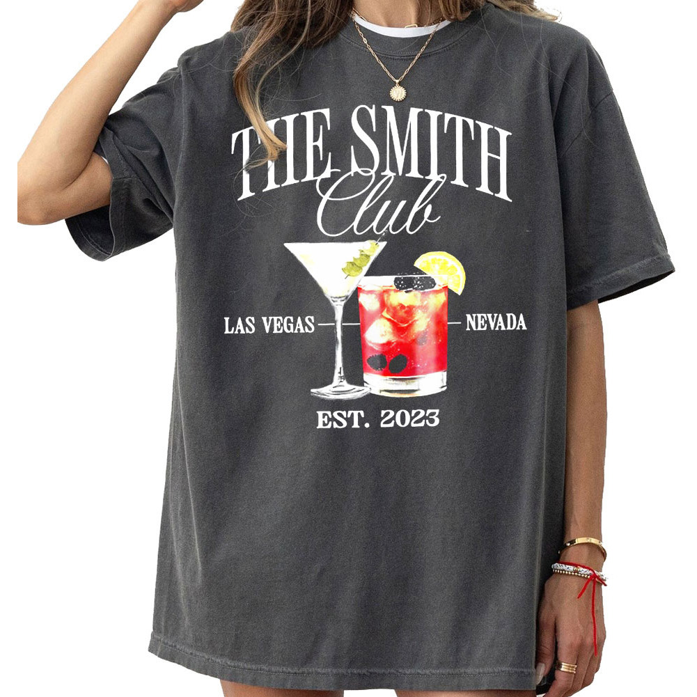 Custom Name Cocktail Club Bachelorette Comfort Colors Shirt