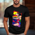 Wonder Women Captain Marvel Kissing LGBT Pride Month 2024 Shirt