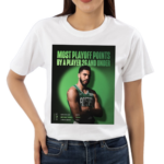 Jayson Tatum Most Playoff Points By A Player 26 And Under Shirt