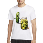 Pickle Surprise A Cucumber And A Jar Of Sliced Pickles Funny Shirt