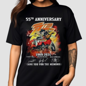 Zz Top 55th Anniversary 1969 2024 Shirt