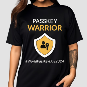 World Passkey Day 2024 Passkey Warrior Shirt