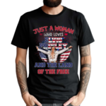 Elvis Presley Just A Woman Who Loves The Land Of The Free America Flag 2024 Shirt