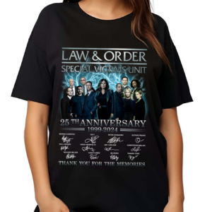 Law And Order Special Victims Unit 25th Anniversary 1999 2024 Signature Thank You For The Memories Shirt bao