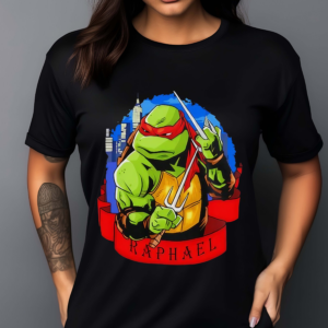 Ninja Turtle Raph Raphael Skyline Shirt