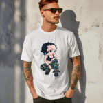 Camo Girls Rule Betty Boop Shirt