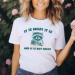 It Is What It Is And It Is Not Great Raccoon Shirt