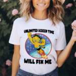 Garfield Unlimited Screen Time Will Fix Me Shirt