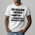 Laurence Fox Wearing No Vaccine Needed I Have An Immune System Shirt