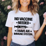 Laurence Fox Wearing No Vaccine Needed I Have An Immune System Shirt