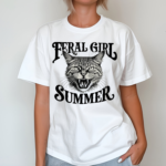 Feral Cat Feral Girl Summer Shirt