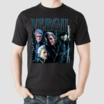 Vergil Sparda Devil May Cry Three Character Demon Hunter Vintage Retro 90s Bootleg style Salelogy Shirt