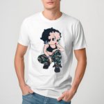 Camo Girls Rule Betty Boop Shirt