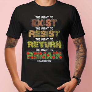 The Right To Exist Resist Return Remain Free Palestine Shirt