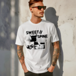 Black Cat Sweet Spine Time Stands Still Shirt