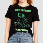 Modern Life Is Soup I Am Fork Frog Shirt