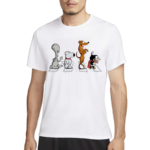 Roger Brian Santas Little Helper and Nibbler Crossing Abbey Road 2024 Shirt