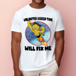 Garfield Unlimited Screen Time Will Fix Me Shirt