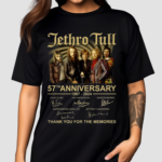 Jethro Tull 57th Anniversary 1967-2024 Thank You For The Memories Shirt