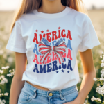 Full Of American Style Teacher Shirt