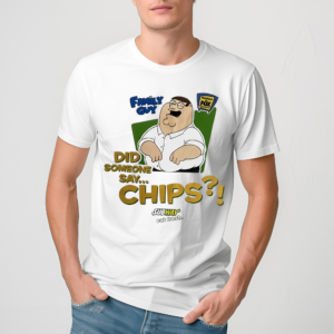 Noelle Wearing Family Guy Did Someone Say Chips Shirt