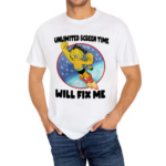 Garfield Unlimited Screen Time Will Fix Me Shirt