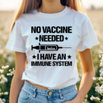 Laurence Fox Wearing No Vaccine Needed I Have An Immune System Shirt