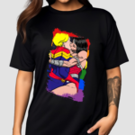 Wonder Women Captain Marvel Kissing LGBT Pride Month 2024 Shirt