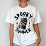 Bone Hand Coffee Spooky Summer Shirt