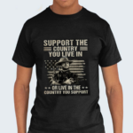 Clint Eastwood Support The Country You Live In or Live In The Country You Support 2024 Shirt