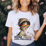 More Pride Less Prejudice Proud Ally Rainbow Pride Month Shirt