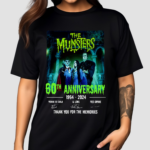 The Munsters 60th Anniversary 1964 2024 Thank You For The Memories Shirt