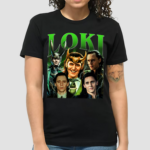 Loki Tom Hiddleston Loki God of Mischief Vintage Retro 90s Bootleg style Salelogy Shirt