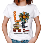 Daisy Loves Someone With Autism American Flag Shirt