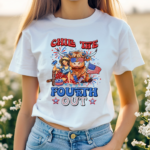 Heifer Cowgirl America Flag Chill The Fourth Out Shirt