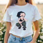 Camo Girls Rule Betty Boop Shirt