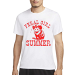 2024 Racccon Feral Girl Summer Shirt