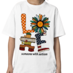 Daisy Loves Someone With Autism American Flag Shirt