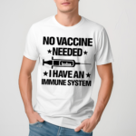 Laurence Fox Wearing No Vaccine Needed I Have An Immune System Shirt